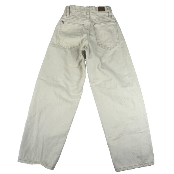 BDG Jeans Womens Size 24 Wide Leg Ivory High Rise Extreme Baggy 5 Pocket Style - Picture 2 of 9